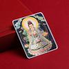 Pintura Thangka Dourada de Xizang Pintada à Mão Personalizada com Cinco Sutras e Nove Budas Nascidos do Fogo Roxo Núcleo Pintado à Mão Lona Especial