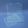 Caja Rectangular de PP Transparente con Gancho, Caja de Almacenamiento para Piezas y Herramientas, Caja de Empaque para Equipo y Accesorios de Pesca, Caja de Plástico Organizadora