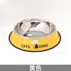 Bebedero para Mascotas de Acero Inoxidable Transfronterizo Antideslizante Engrosado Tazón para Gatos Impresión con Pintura en Spray Gran Capacidad Bebedero para Perros Suministros para Perros Grandes