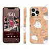 Funda de teléfono de película de calabaza margarita fantasma de dibujos animados naranja cálido iPhone 18pm Halloween funda dura todo incluido Apple 16