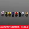 Pendientes de Plata de Ley 925 para Mujer y Hombre Negros Simples Elegantes Plata Moda Combinan con Todo Pendientes de Diamante de Cuatro Garras Joyería de Plata para el Trabajo