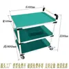 Carrito de Transferencia Antiestático con Barrera Ajustable Móvil Empujado a Mano Tubería Lean Línea de Sala Limpia Carrito Pequeño