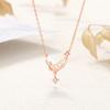 Original Amor Escada Colar Mulheres Sterling Silver Verão Novo Estilo Coreano Niche Love Fritillaria Clavícula Estrela Colar