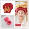 Gorro Secador de Pelo Nuevo de Coral con Lazo Gorro de Baño Absorbente de Agua Secado Rápido Moda para Mujer Pañuelo para la Cabeza para Baño y Lavado de Cabello