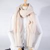 Bufanda de punto gruesa de lana estilo coreano para invierno, con mangas, alargada y cálida, para hombre y mujer, de fábrica transfronteriza