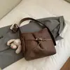 Bolsa Saco Personalizada, Simples e Fashion, Textura Casual, Bolsa de Novo Estilo, Bolsa de Ombro Transversal Feminina Outono e Inverno 2026