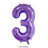 Globos Digitales Versión Americana de 32 pulgadas Globos de Película de Aluminio Oro Plata Decoración para Fiesta de Cumpleaños Boda Día de Año Nuevo Venta al por Mayor
