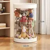 Contenedor de almacenamiento de muñecas de gran capacidad, caja de almacenamiento transparente para animales de peluche y juguetes, una herramienta de almacenamiento mágica para juguetes de peluche