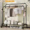 Perchero vertical de pie para ropa perchero colgante para ropa de dormitorio móvil con ruedas hogar sala de estar influencer perchero de secado de lujo ligero