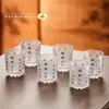 Copos de Cristal Criativos de Alta Qualidade Estilo Chinês para Uso Doméstico, Copinhos Premium de Luxo Leve, Conjunto para Servir Vinho