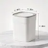 Cubo de basura Hogar Dormitorio Cubo de basura pequeño Oficina Sensación de alta gama Escritorio Contenedor de almacenamiento de basura portátil