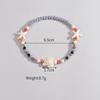 Estilo Vacacional Bohemio Tortuga Estrella de Mar Aleatorio Colorido Cristal Imitación con Cuentas Elástico Tobillera para Mujer