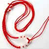 Jingmei Colgante de Oro Accesorios Cuerda Roja de Ocho Cuentas Cuerda Roja de Empujar y Jalar de Dos Cuentas con Hebilla Cuerda Roja