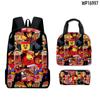 Mochila Escolar 3D Novo Produto Transfronteiriça Gubby Abandonado Mochila Infantil Lancheira Estojo Três Peças