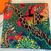 Regalo para Mamá y Personas Mayores Moda de Alta Gama Bufanda de Seda Versátil Cuadrada sin Tirantes Decorativa de Verano