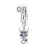 Comercio electrónico transfronterizo popular anillo falso para ombligo forma de corazón circón anillo para ombligo tipo pinza demonio ojo pequeño margarita pequeña estrella de cinco puntas anillo para ombligo