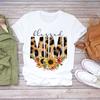 Supermamá Camiseta a juego familiar camiseta blanca de manga corta para madre atuendo para padres e hijos