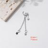 LZ2 Cadena larga sencilla y lazo de metal para manualidades, accesorios de Gaiwa con borlas, joyería de uñas de circonita.