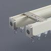 Cortina de cableado deslizante riel de cortina silencioso aleación de aluminio riel deslizante riel deslizante de código no expuesto riel de cortina al por mayor doble riel