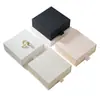 Caja de Papel para Almacenamiento de Joyería con Ranuras y Textura al por Mayor en Stock, Caja de Almacenamiento Elegante y Sencilla para Pendientes, Collares, Anillos y Colgantes