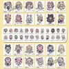 96 Folhas Grandes de Adesivos de Papel para Arte com Miçangas Tema Menina Fofa, Adesivos Decorativos Criativos Bidimensionais de Desenho Animado Anime Pixel