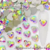 5.5*6mm Corazón de Melocotón Diamante para Uñas Forma de Diamante Fondo Plano Diamante de Forma Especial Cristales para Uñas Uñas Portátiles Joyería para Manicura DIY Venta al por Mayor