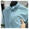 Camisa de manga larga de alta gama para hombre, nueva para primavera y otoño, bordada, sin planchado, moda, camisa de pulgada, casual de negocios, camisa de cuadros