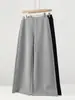 Pantalones Negros de Pierna Ancha para Mujer 2026 Primavera/Otoño Nuevos de Cintura Media Sueltos Rectos Pantalones de Chándal para Persona Pequeña Casual Pantalones Deportivos