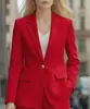 Nueva Chaqueta de Traje Pequeña Estilo Europeo y Americano para Viajes Diarios, Blazer Versátil de Botón Único de Solapa Simple Adelgazante para Mujer