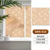Película de Vidrio Floral Estilo Francés Vintage para Ventanas de Baño, Película Estática Anti-Miradas Mate para Ventanas de Cocina