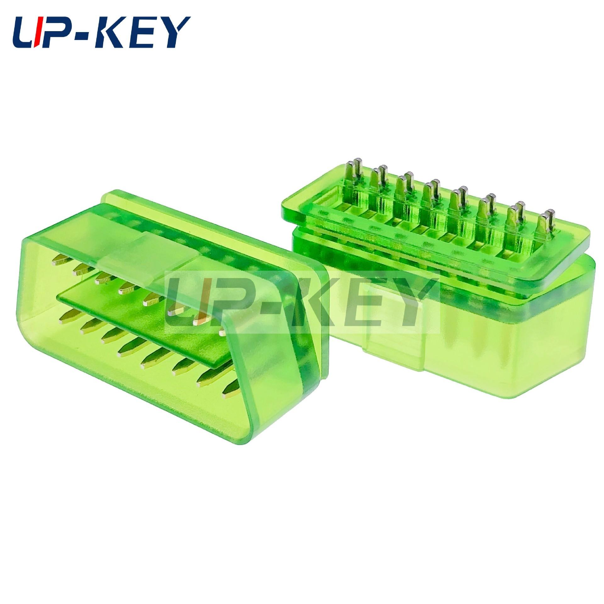 aot-3485 m220 透明绿色obd插头 (2)