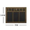 HaiKe exterior transfronterizo nuevo bandera irlandesa reflectante Velcro IRELAND bandera parches de tela bordados