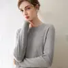 Fio Kang Sai Ni 100% Caxemira Peça Única Feminina Ajustada Valoriza a Silhueta Camisola Camisa de Caxemira Camisa Base Versátil