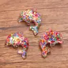 6 Tipos de Acessórios de Resina DIY, Materiais para Capa de Celular e Presilha de Cabelo de Resina, Lantejoulas com Pingentes de Animais, Golfinho, Concha, Búzios