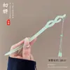 Grampo de Cabelo Flor com Franja Estilo Antigo para Mulheres, Novo Grampo de Cabelo de Alto Padrão Estilo Chinês, Novo Modelo 2024, Grampo de Cabelo para Vestido Ma Face, Acessório de Cabelo