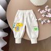Otoño Nuevo Trendy Niños Deportes Moda Dinosaurio Rayado Pantalones de Sudor Pequeño Mediano Niños Dinosaurio Bolsillo Pantalones Casuales