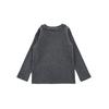 Camiseta Básica de Manga Longa Colorida Simples com Gola Redonda Qiuduomeng para Meninas 2026 Novo Estilo Primavera & Outono Camiseta Casual Estilo Coreano Infantil