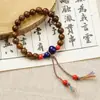 Pulseira de Sândalo Estilo Novo Primavera e Verão com Toque de Luxo, Design de Lótus, Joia Versátil Novo Estilo Chinês, Acessórios de Pulseira de Contas Estilo Tradicional Chinês