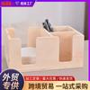 Caja de Pañuelos de Madera Multifuncional Sala de Estar Madera Multirejilla Almacenamiento de Vajilla de Escritorio Caja de Madera Sala de Estar Caja de Papel de Madera