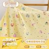 Artículos de fábrica algodón crepé de doble capa unicornio tela bronceada ropa de bebé ropa para el hogar Ropa de Luna crepé lavado