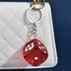 Llavero de Dados de la Suerte Colgante Personalizado de Moda Diseño Tridimensional Accesorio para Bolso de Mujer Joyería con Diseño Creativo