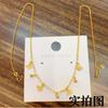 Conjunto de colar e pulseira Fada Borboleta Estilo igual ao de Zhou pulseira de corrente integrada com borboleta e franja presente de Dia dos Namorados