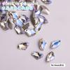 Rhinestones para Arte de Uñas Crystal Moonlight con Parte Trasera Puntiaguda, Popular en Internet, Brillantes Irregulares de Corazón, Mariposa, Cuadrado, Cubo de Azúcar, Ovalados, Rhinestones de Uñas Portátiles