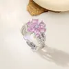 Anillo Ladrillo de Diseño Nicho de Alta Gama Lujo Accesible para Mujer Moda Europea y Americana Creativo Zirconia Chapado en Oro Anillo Abierto Ajustable