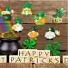 Temu St Transfronterizo. Adornos Decorativos de Madera del Día de San Patricio Tema Duende Trébol Irlandés Decoraciones para Fiesta