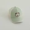 Protección Solar de Verano Gorra de Media Malla para Niños Oso de Dibujos Animados Informal Gorra de Béisbol para Bebé Niña Gorra con Visera Transpirable para Niños Comercio Exterior