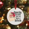 Bestseller Transfronteiriço Sixseven Papai Noel Decorações de Natal em Acrílico Decorações Divertidas de Meme Digital