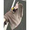 Camiseta de Verano para Hombre de Manga Corta Transpirable con Textura Gris Oscuro, Waffle, Cuello Redondo, Seda Helada, Marca de Moda Americana, Top Holgado
