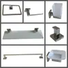 Comercio Exterior Transfronterizo Aleación de Zinc Negro Acero Inoxidable Juego de Accesorios para Baño Juego de Toallero Barra para Toallas Juego de Seis Piezas