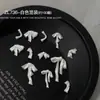 Decoraciones de Moños Satinados Translúcidos para Uñas Más Vendidas Moños Largos de Cinta Blancos y Rosas Tamaños Mixtos Decoraciones para Uñas